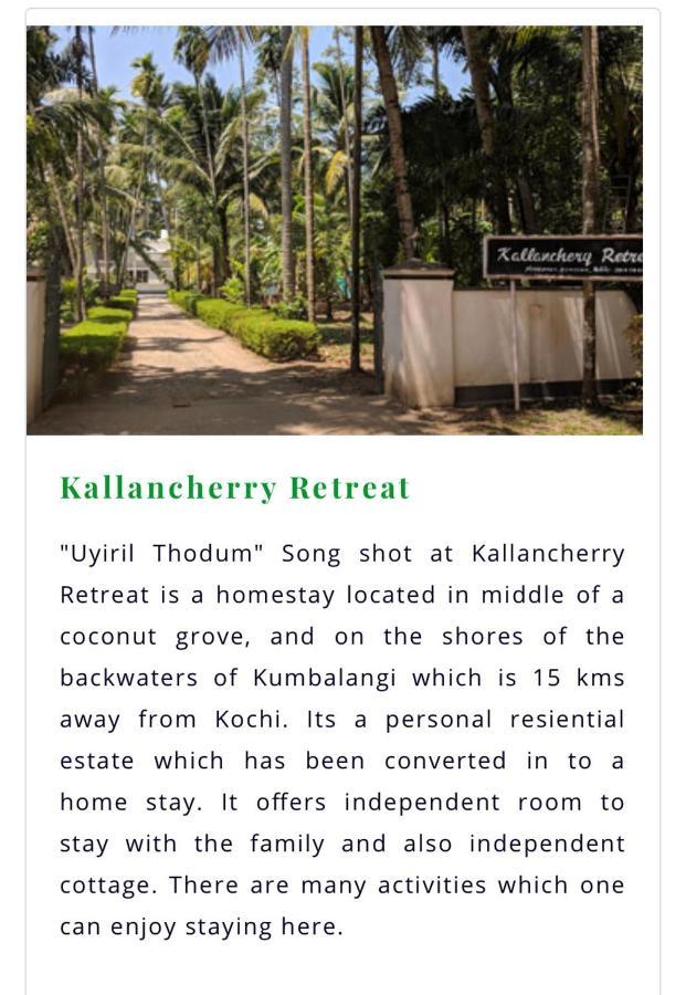 Kallanchery Retreat Kochi Exteriör bild
